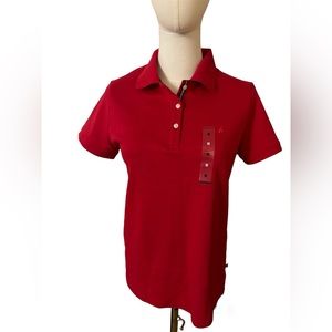 Nautica Women’s Button Short sleeves Cotton Polo Shirt NWT Size M